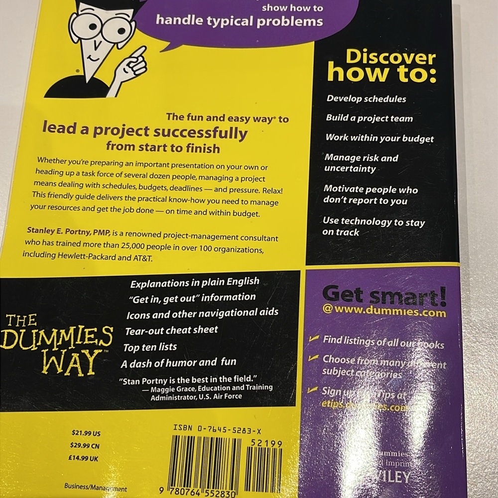 Project Management For Dummies by Stanley E. Portn book - Picture 2 of 2